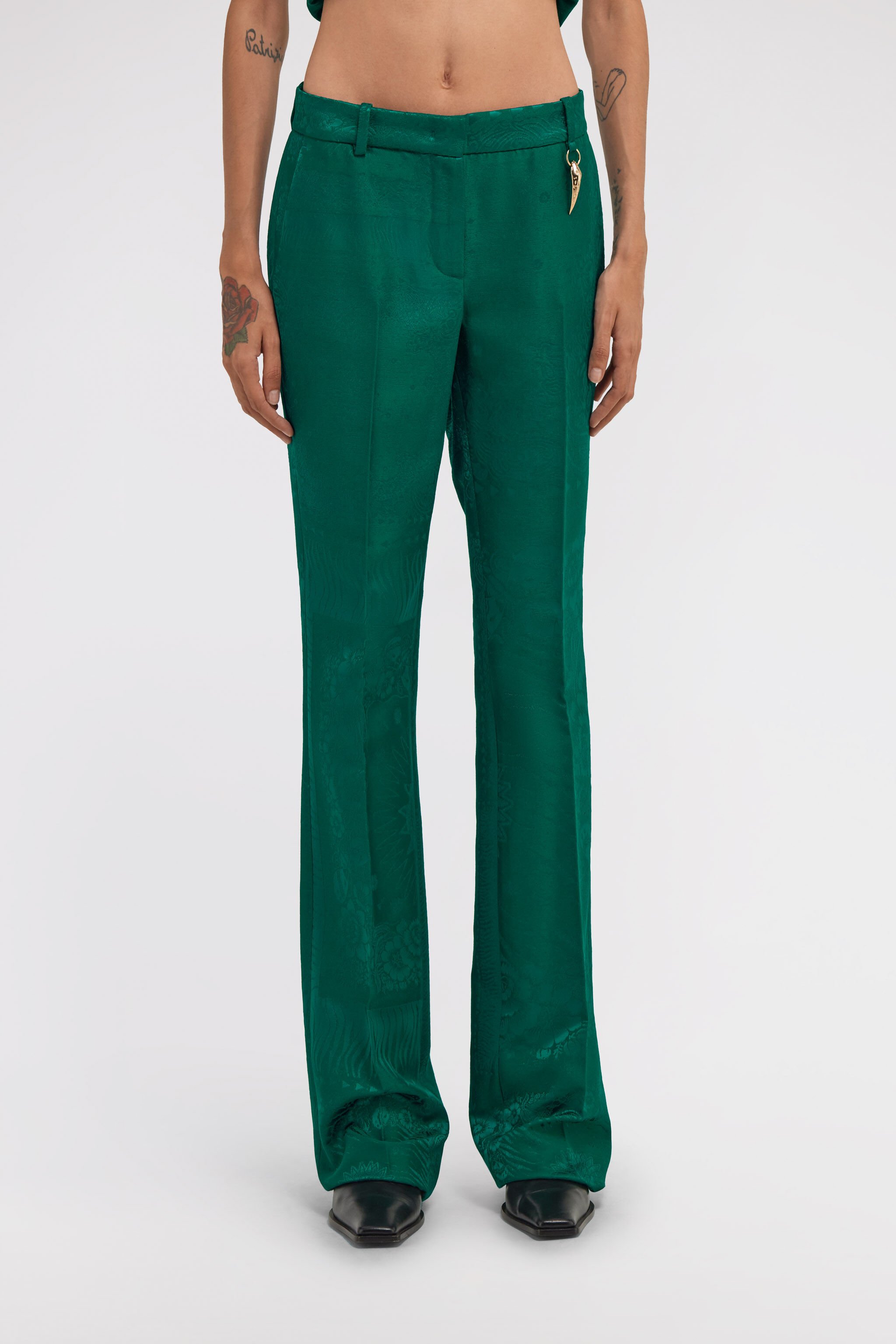 RC Flared Trousers Green TKT207-TJ033
