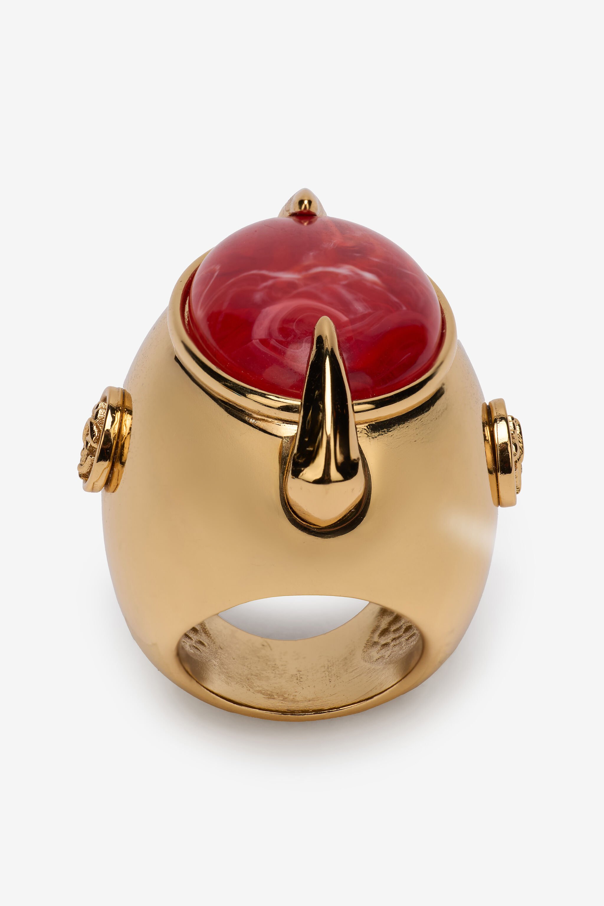 RC Cocktail Ring With Fang And Gem Gold TWG002-AM015
