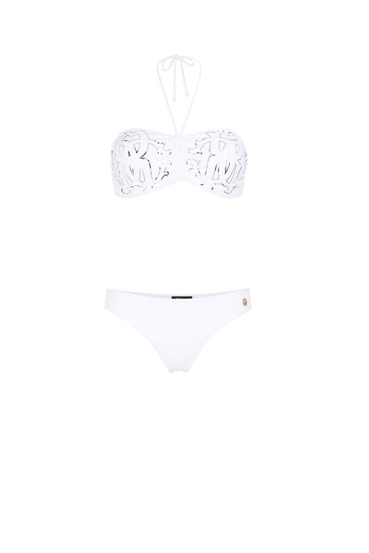 RC Bikini Blanco Logo Monogram RC Blanco KSW01Y-LL002