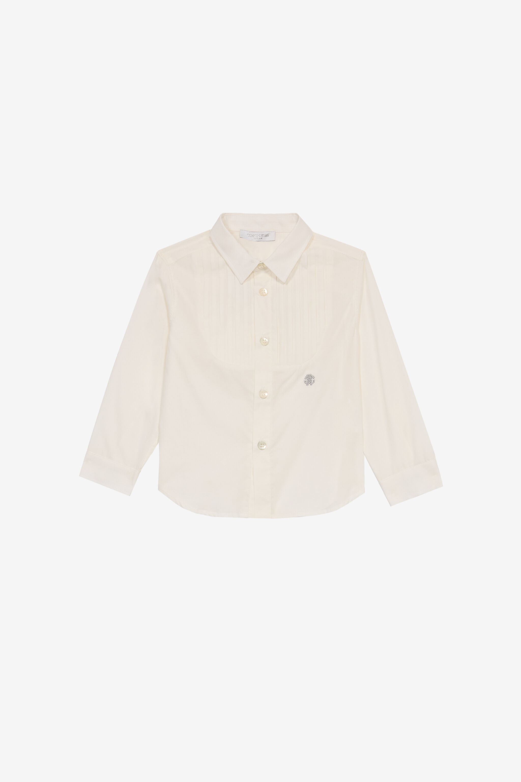 JU Shirt With Shirt Front And RC Monogram Ivory UJT702-CH004