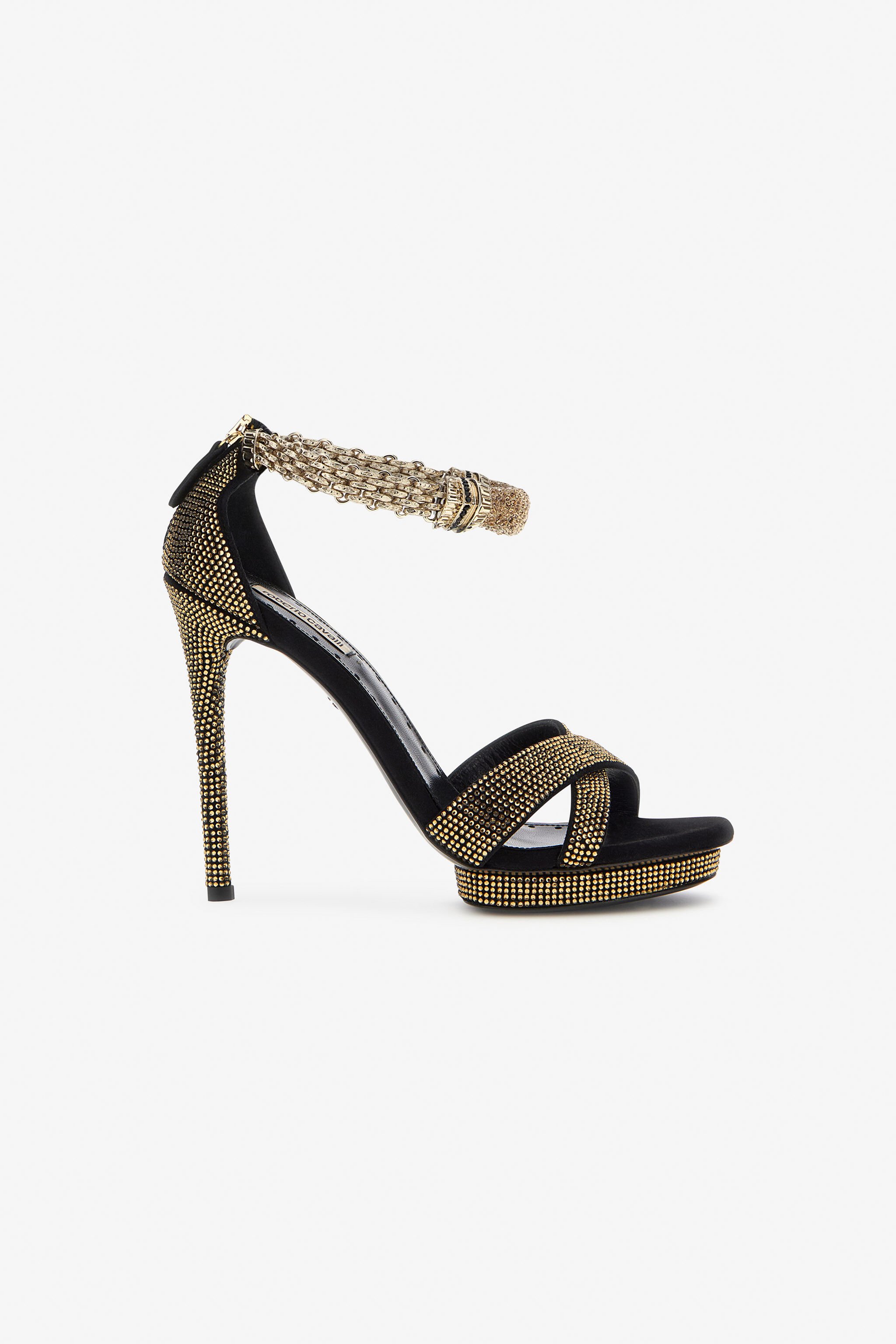 RC Panther-head high-heel sandals NERO/LIGHT COLORADO OQS032-PCS01