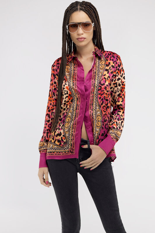 JC Just Cavalli shirt Fuchsia SFT103-SF948
