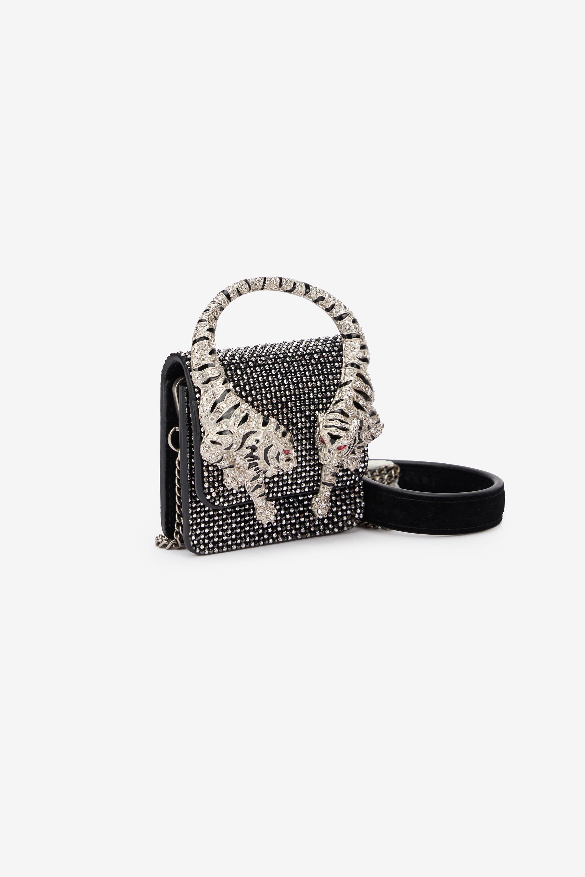 RC Roar Phone Case With Sequins And Tigers Black UKA004-PZE03