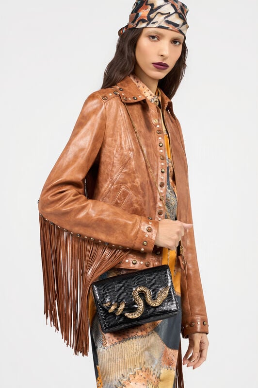 RC Serpentine Black Shoulder Bag RC Serpentine Black Shoulder Bag BLACK WWB001-PZ119