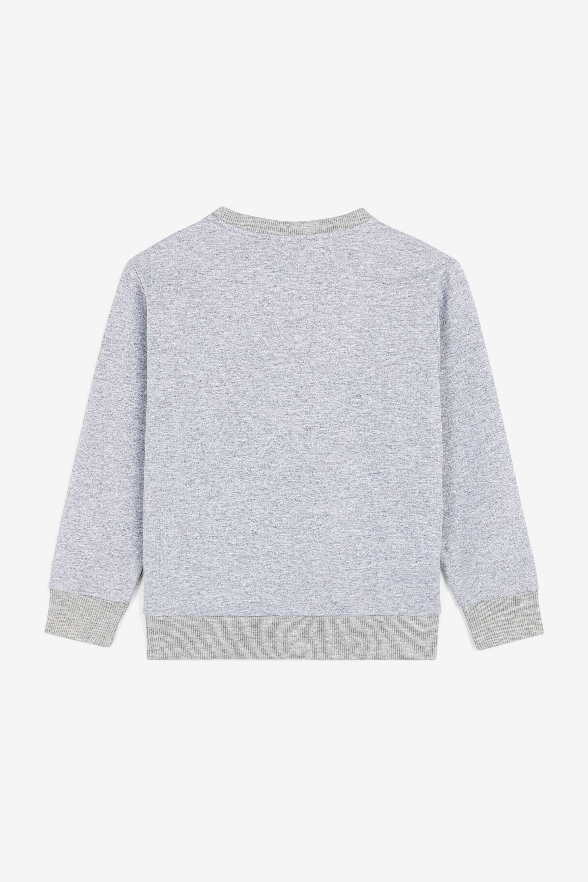 JU Sweatshirt mit Logo-Print Grau OJT935-ISA2J