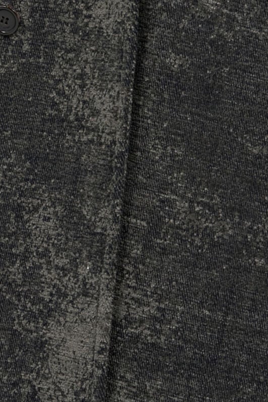 RC Double-Breasted Coat with Distressed Effect BLACK WRT501-FY063