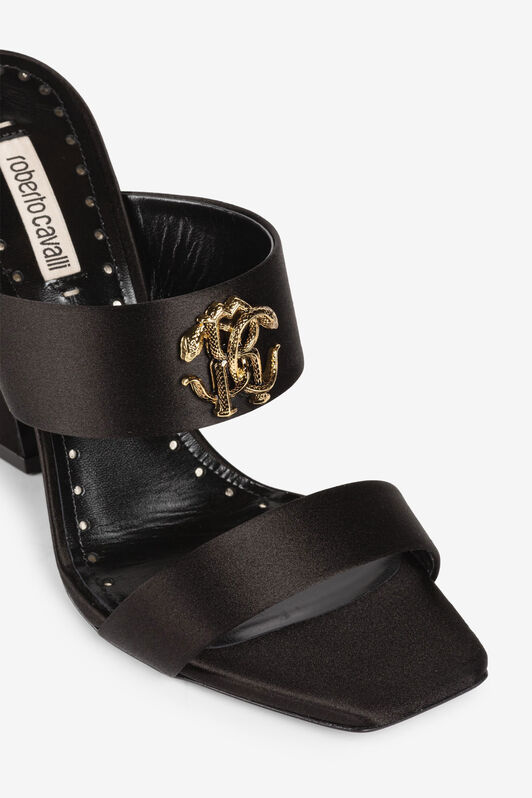 RC 120mm logo-plaque slip-on sandals Black QKS700-SE126