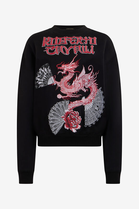 RC Black Sweatshirt with Lettering and Dragon RC Black Sweatshirt with Lettering and Dragon NERO 191101 VQT69B-CF057