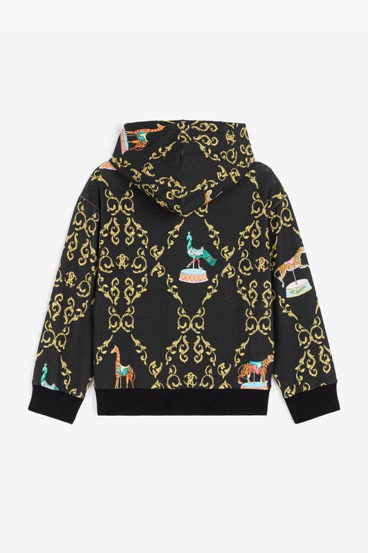 JU Kapuzenjacke mit grafischem Print JU Kapuzenjacke mit grafischem Print Schwarz RJT932-5OG86