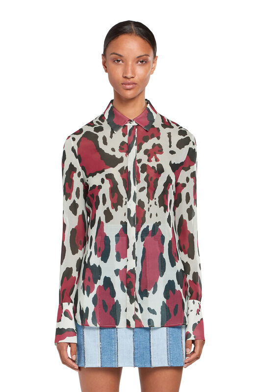 RC Lynx Print Silk Shirt RC Lynx Print Silk Shirt BLACK / MOOKAITE IQT715-GFP63