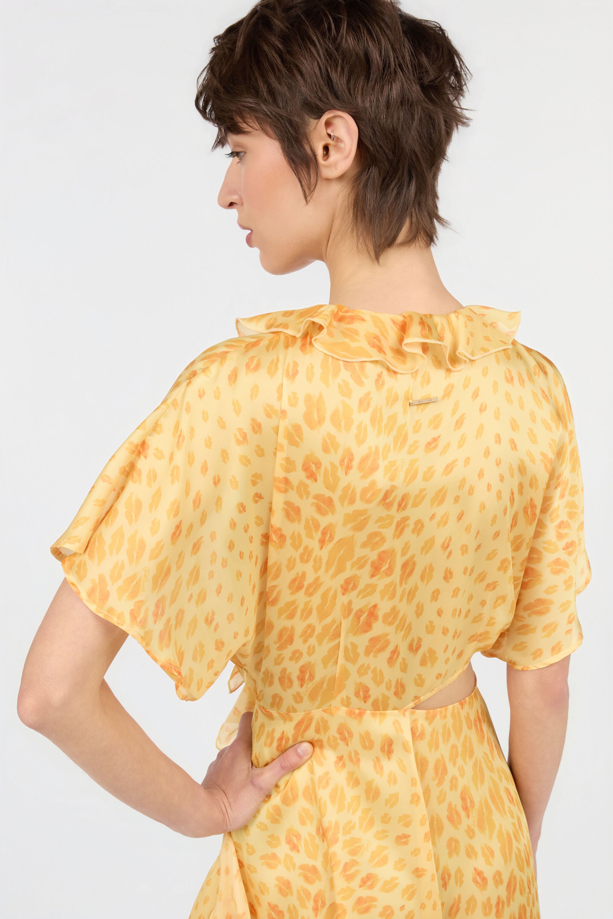 JC The Jaguar Kiss Print Mini Dress POP CORN WFT301-WF699