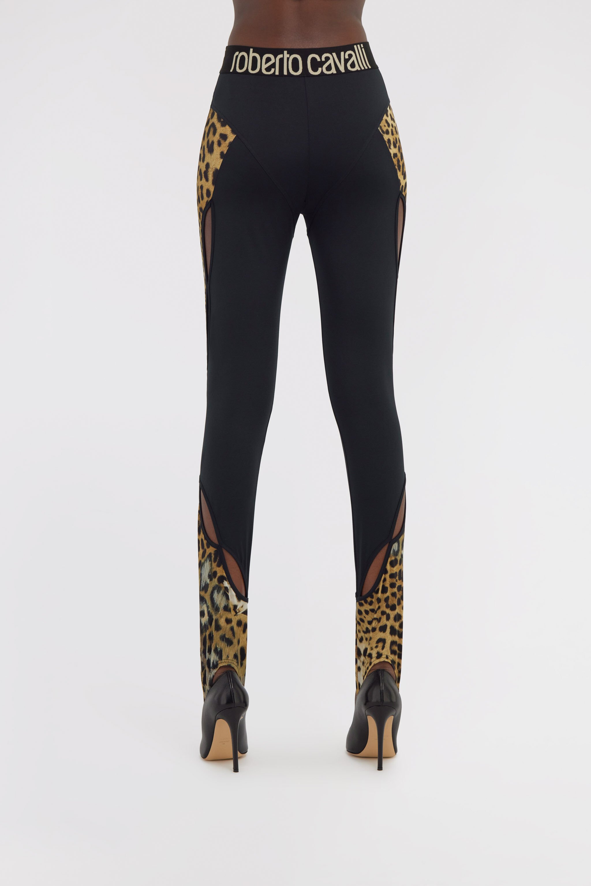 RC Leggings with Jaguar Skin print Black SKT27B-LNG34