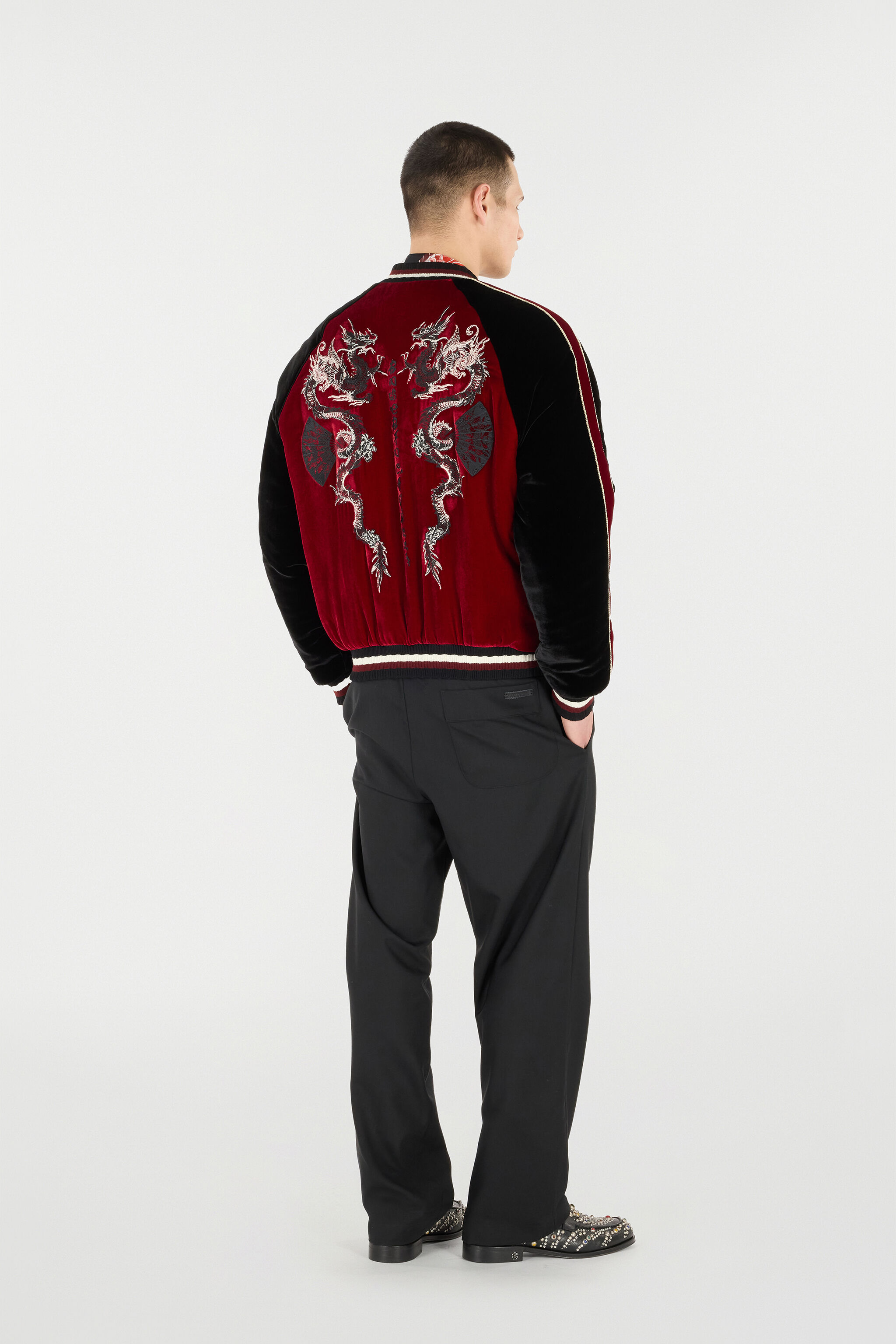 RC Bomber Jacket with Dragons Purple VNT464-VL053
