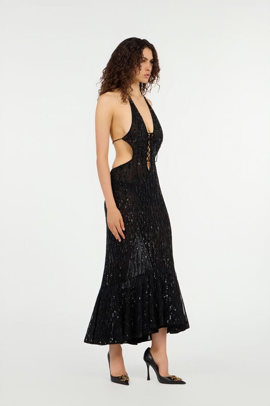 RC Elegance Sequin Dress RC Elegance Sequin Dress NERO VWR148-RP001