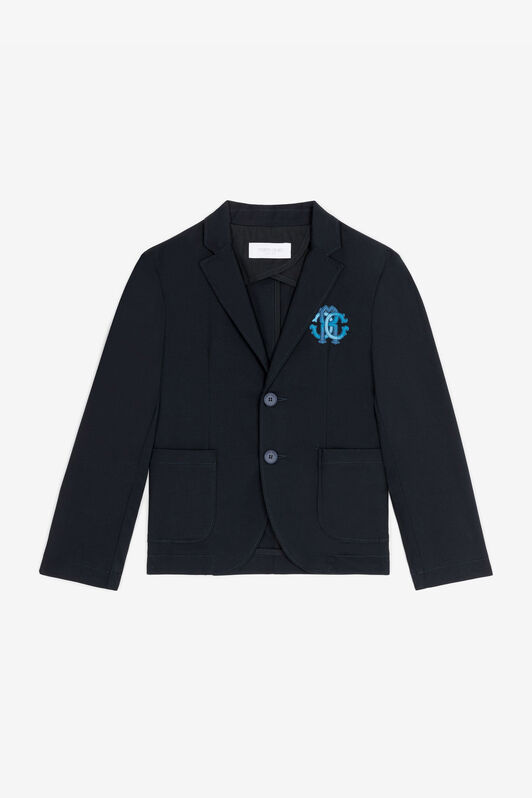 JU RC Monogram Blazer Dark blue RJT408-FN002