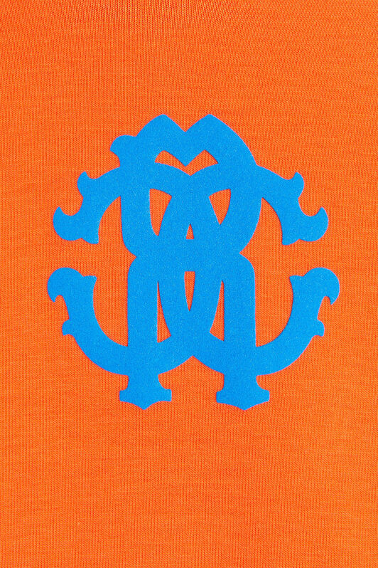 JU Logo-print crew-neck sweatshirt JU Logo-print crew-neck sweatshirt FLAME ORANGE LJT90B-CF027