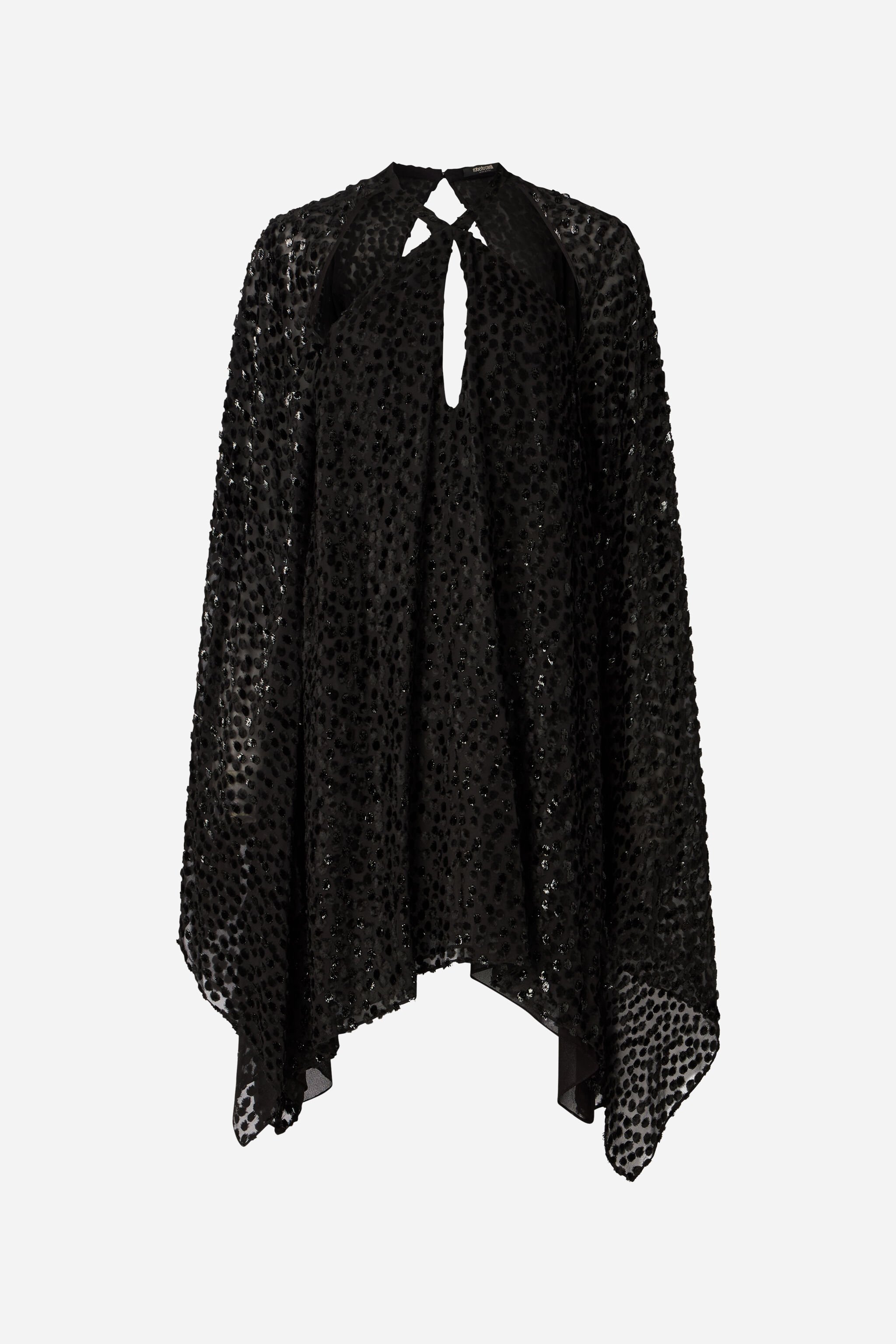 RC Polka-Dot Caftan Black UKT126-FC004