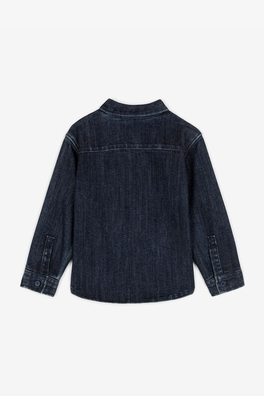 JU RC Monogram Denim Shirt Dark blue RJJ700-DS015