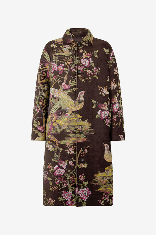 RC Cappotto In Misto Lana Con Paesaggio Naturale RC Cappotto In Misto Lana Con Paesaggio Naturale Marrone VRT520-FY103