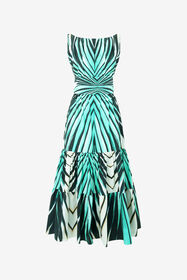 ${brand} Ray Of Sea Print Midi Dress ${colorDescription} ${masterID}