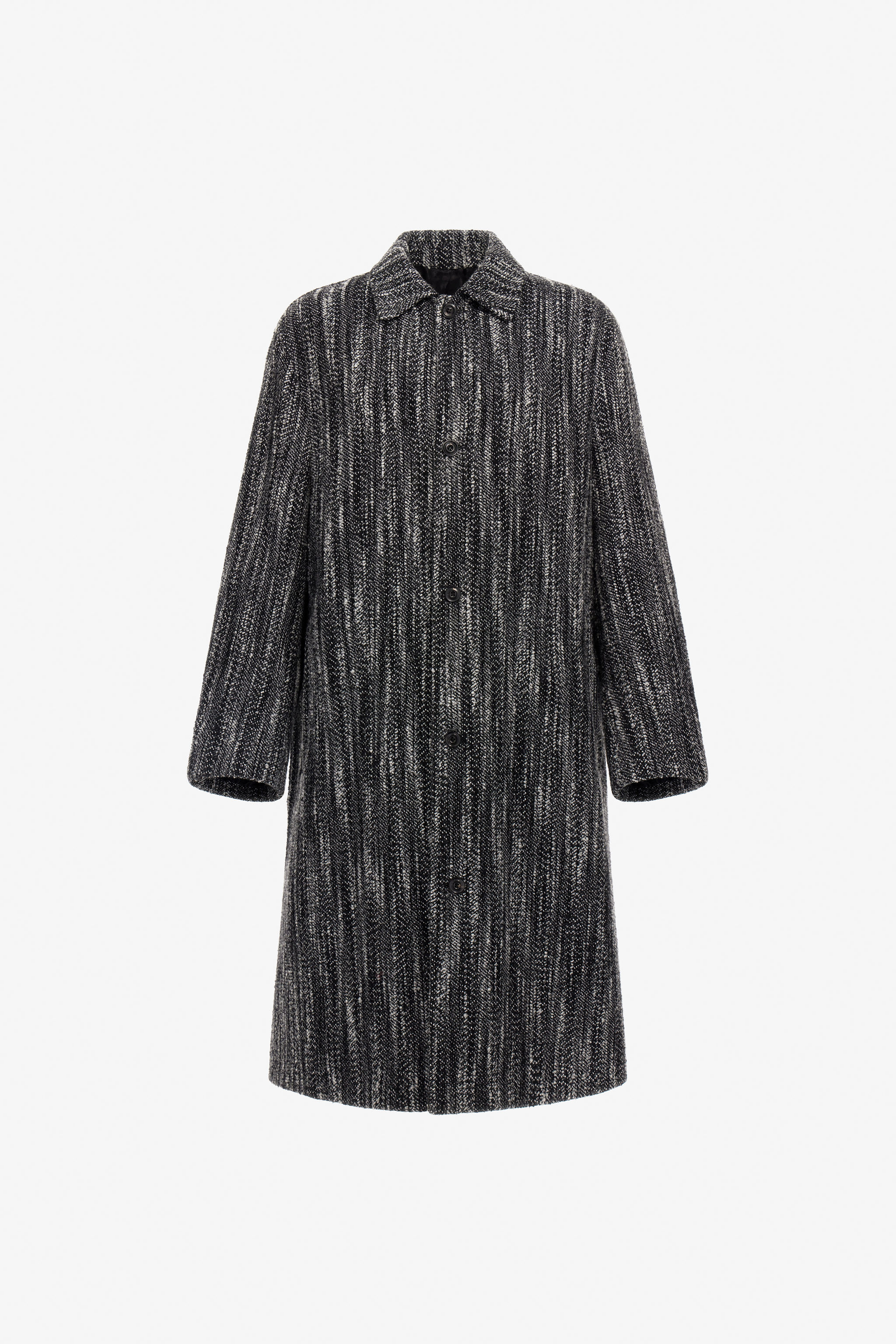 RC Wool Blend Overcoat Black TRT520-TD009
