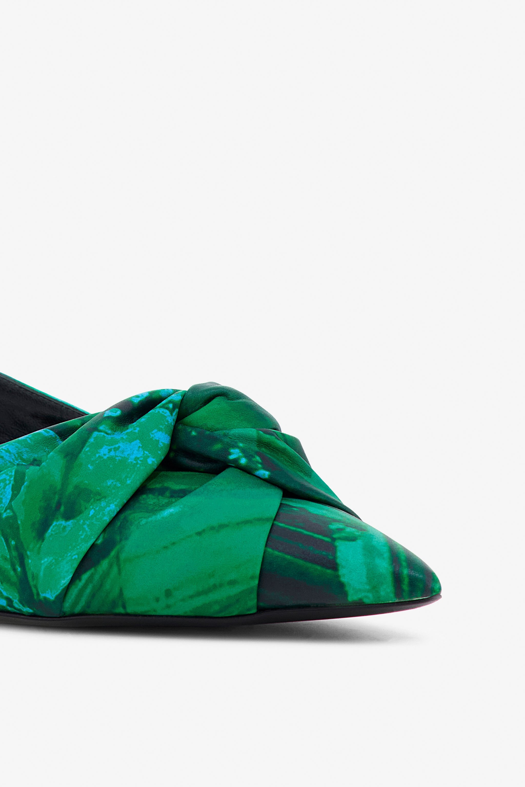 RC Le Pettegole slingback with Malachite print Green TKS100-PZS76