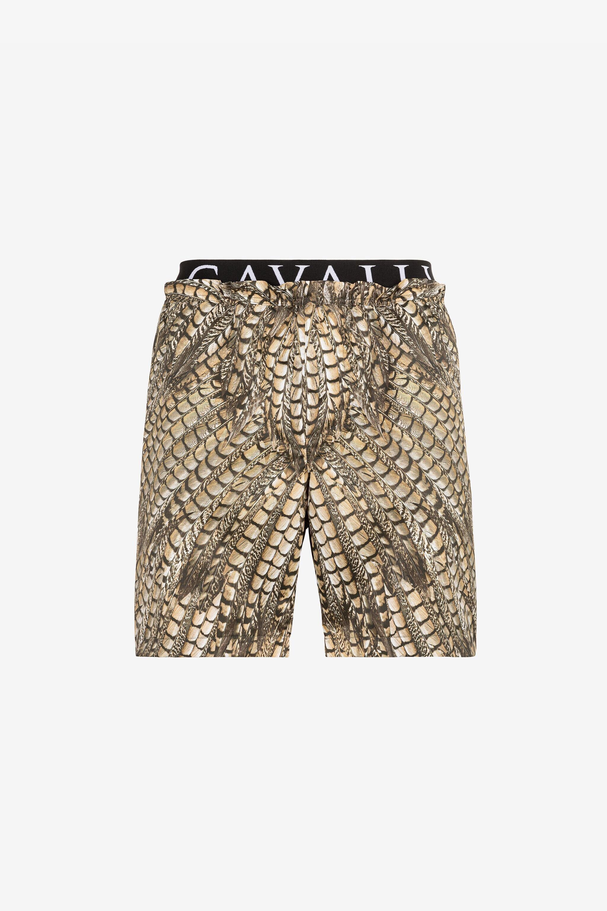 RC Falcon print swim shorts Light brown QRH00A-5RF52