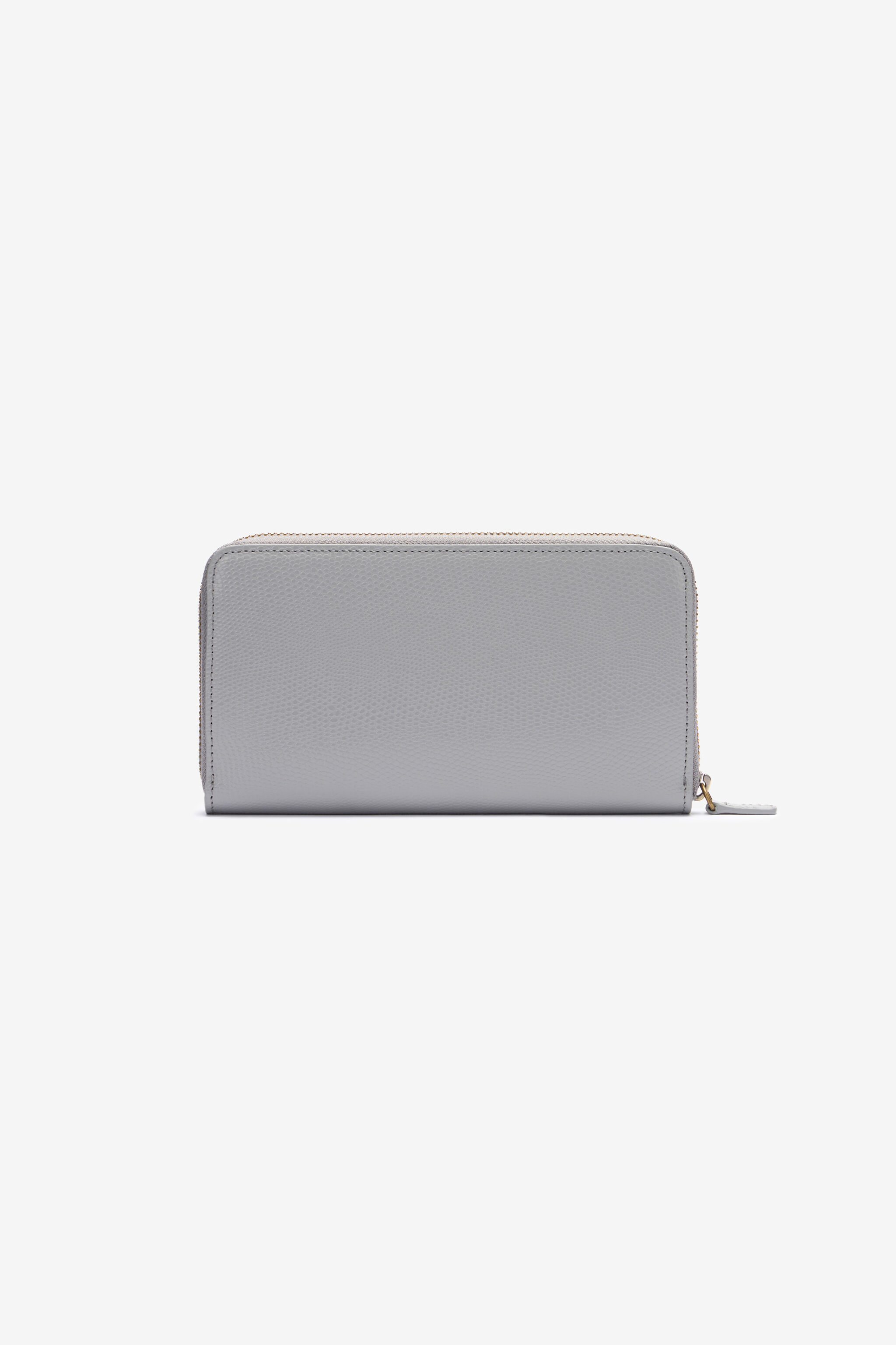 RC Portafoglio in pelle con Monogram RC Grigio OOA00B-PZ015