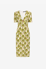 ${brand} Palm tree-print midi dress ${colorDescription} ${masterID}