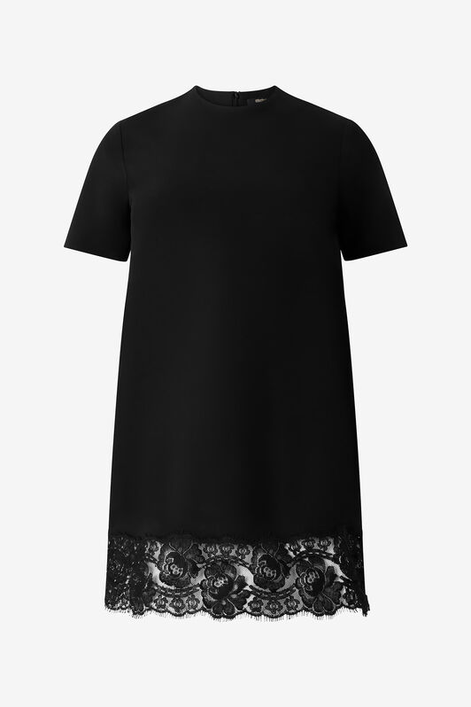 RC Mini Dress with Lace Hem RC Mini Dress with Lace Hem Schwarz VKT135-KU013