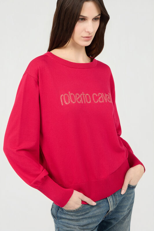 RC Fuchsia Sweater With Crystal Logo RC Fuchsia Sweater With Crystal Logo IBISCUS SOM60G-VI011