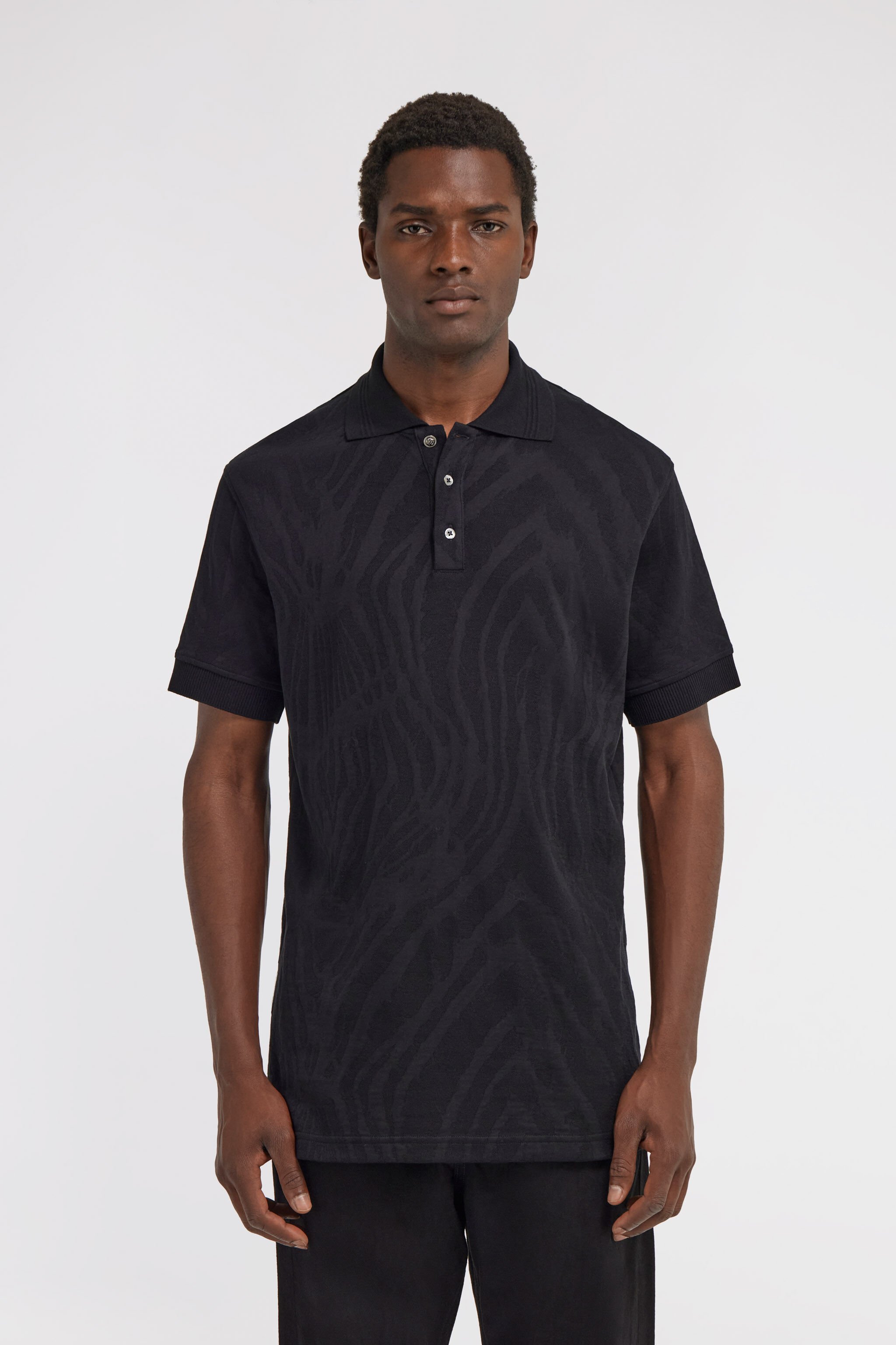RC Freedom Print Polo Shirt Black TRT64D-KB013