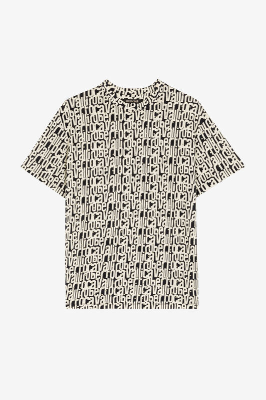 RC Crystal-Embellished Logo-Print T-Shirt Black/White RKT61A-3PH82