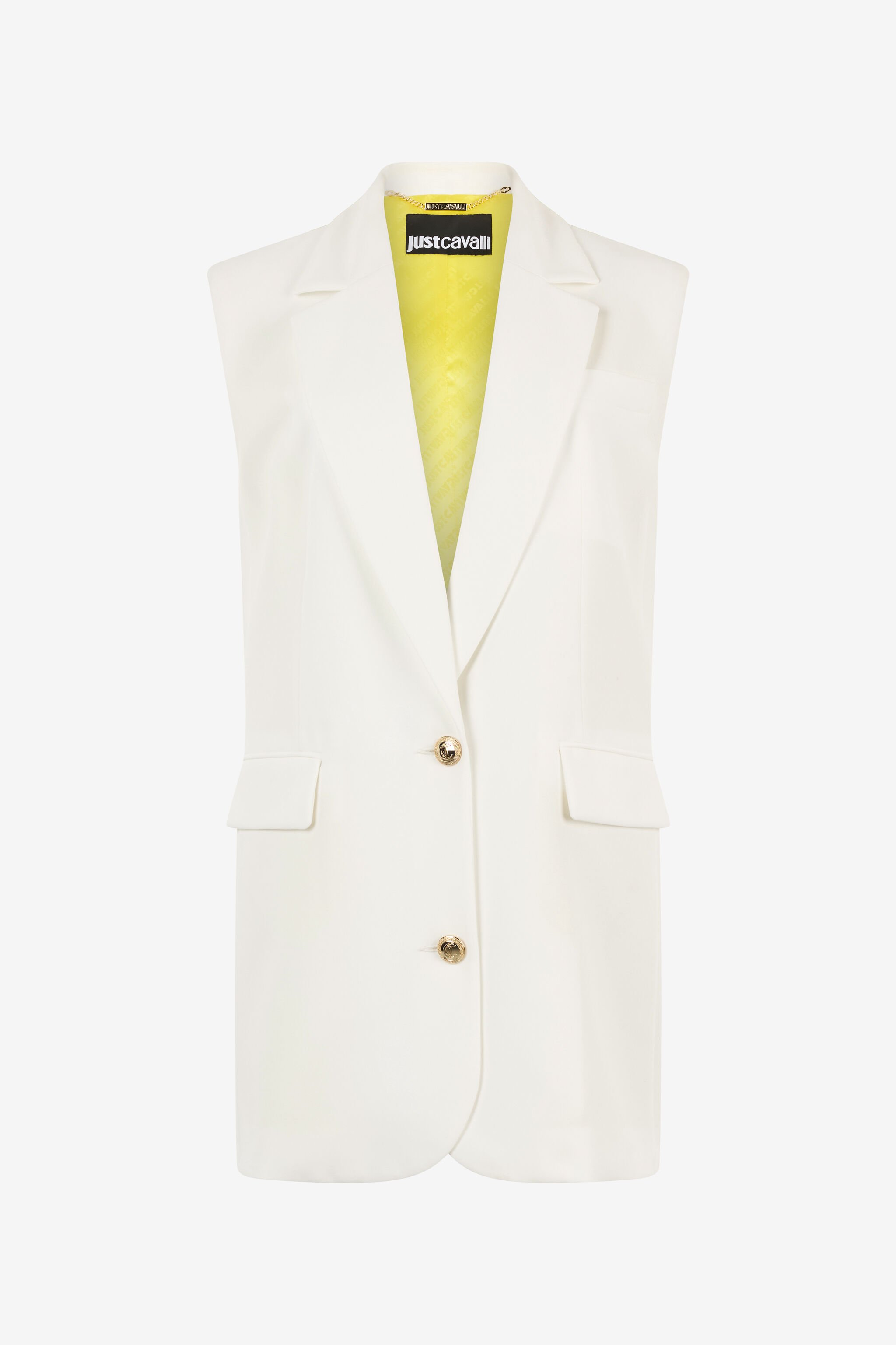 JC Vestido Blazer De Botonadura Recta Blanco UFT189-UF255