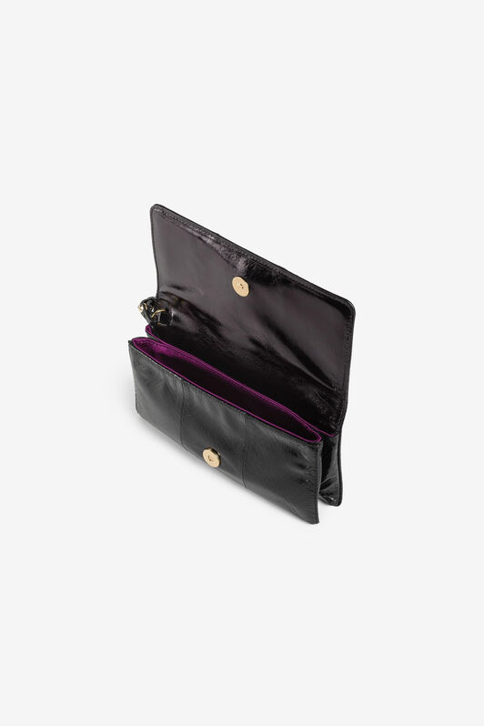 RC Crystal-Embellished Panther Head Clutch Bag BLACK OQB023-PA001
