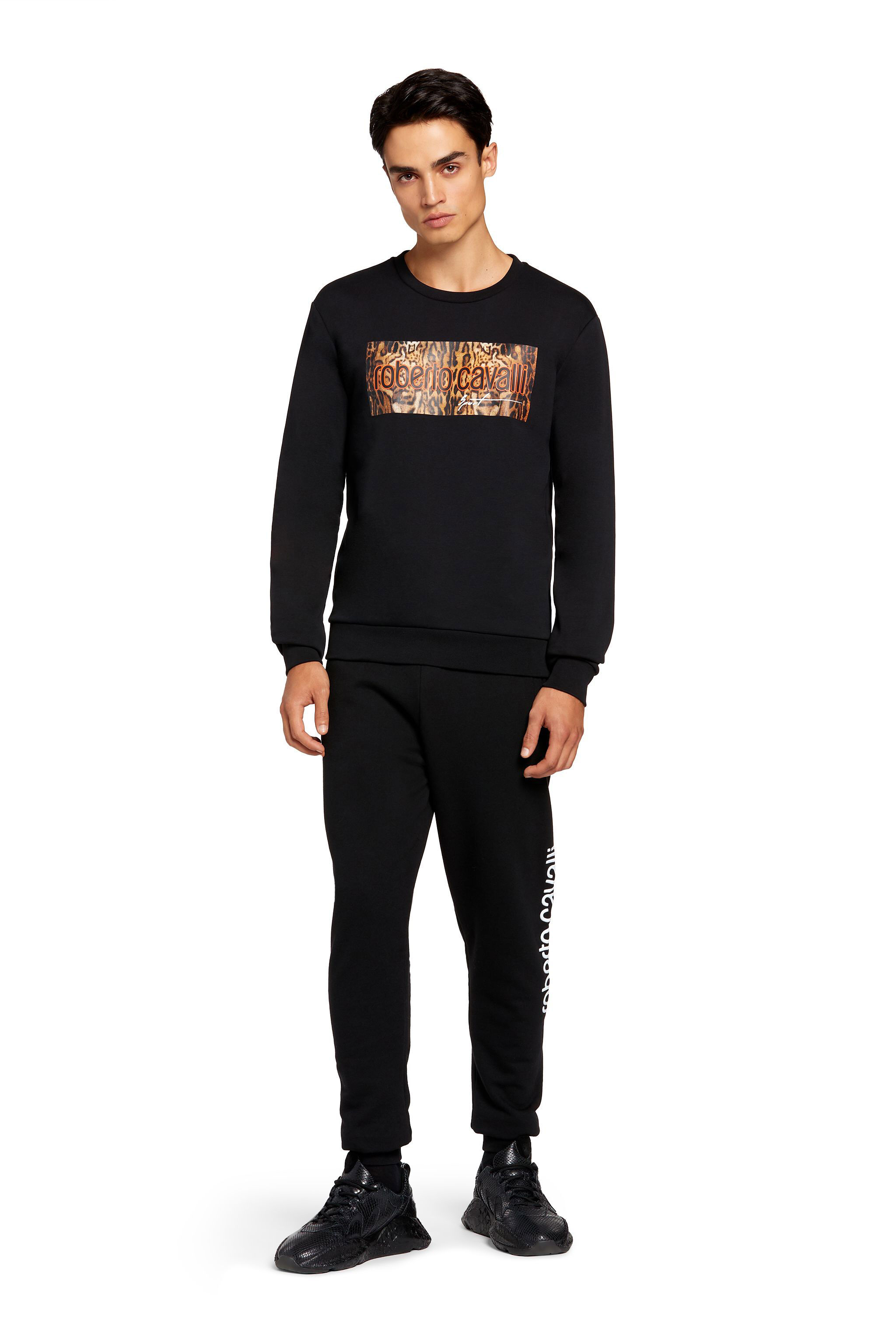 UG Logo-Print Sweatshirt BLACK LYX11F-CF114