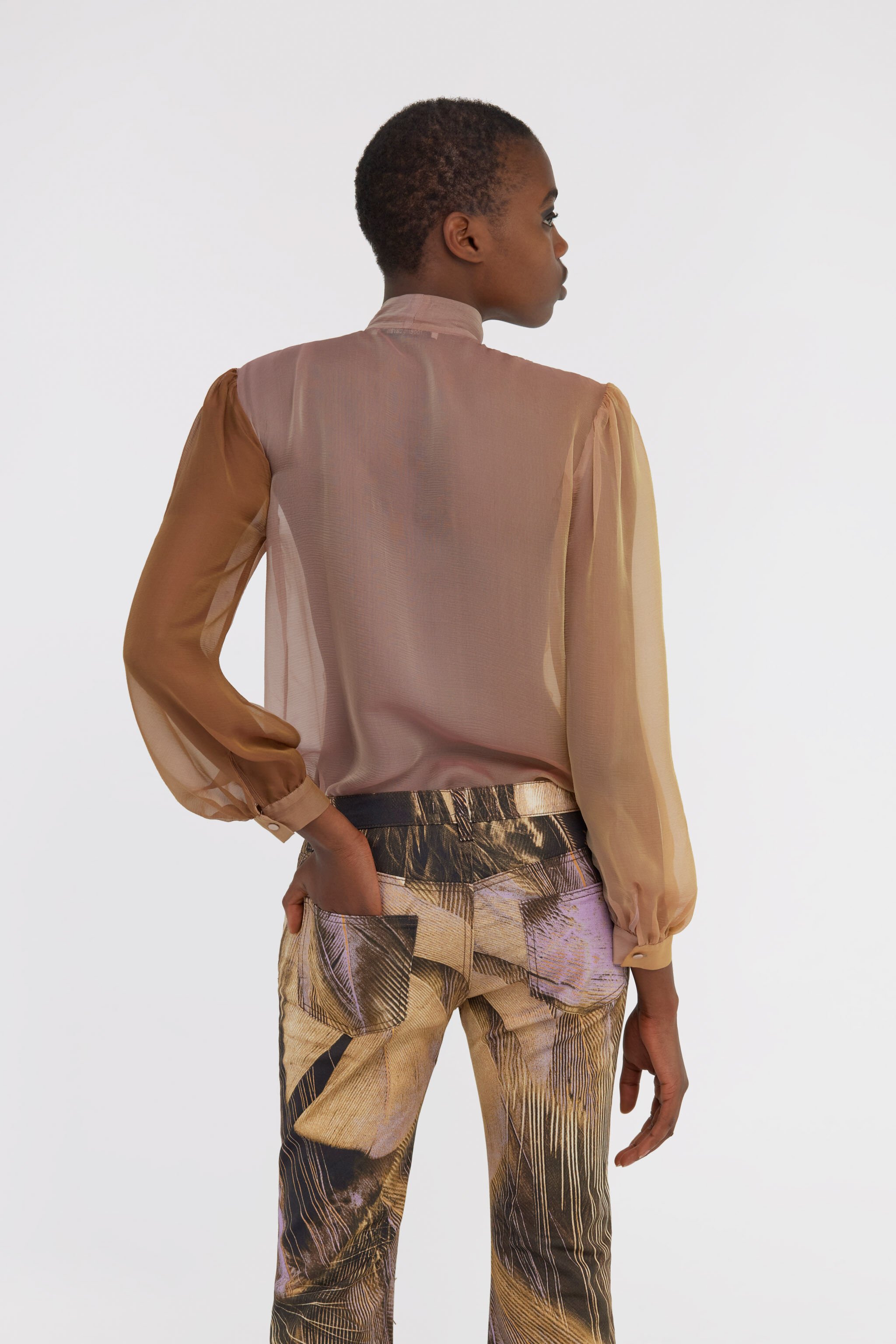 RC Ombre print shirt Bronze/Orange SWT706-CC009