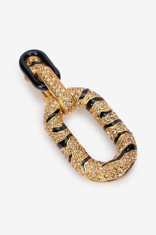 RC Orecchini Pendenti Dorati Con Tiger Skin Oro VKG011-AM011