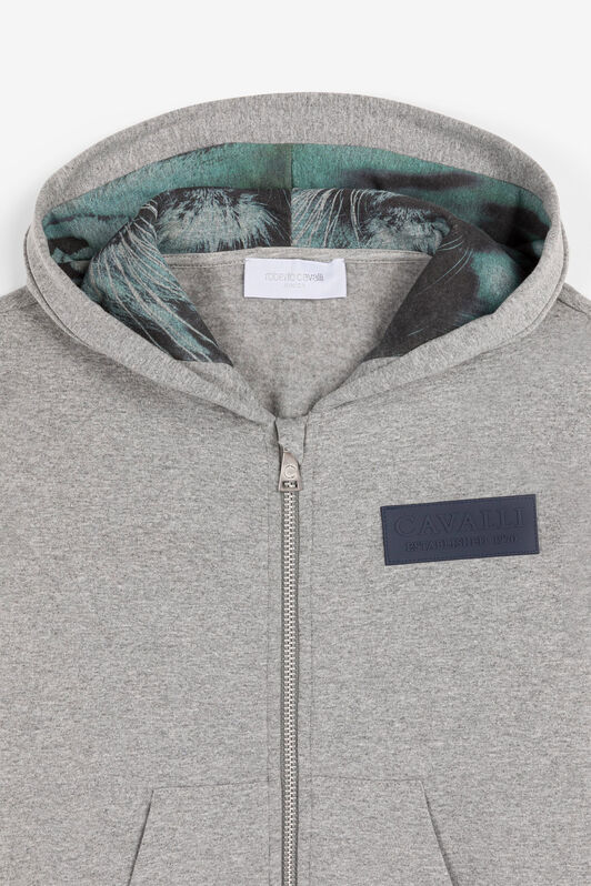 JU Felpa con applicazione logo JU Felpa con applicazione logo Grigio PJT648-CF050