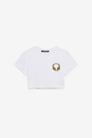 ${brand} Top Crop in Cotone con Tigri ${colorDescription} ${masterID}