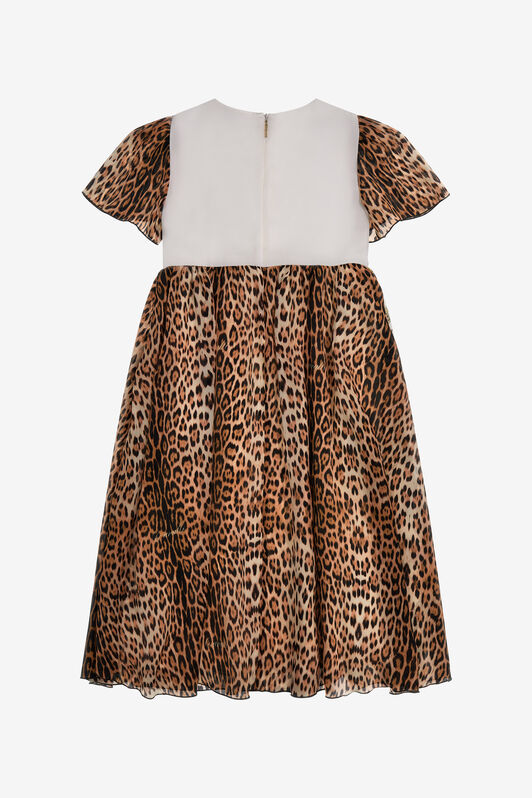 JU Jaguar Skin print dress Hellbraun SJT122-2NI69