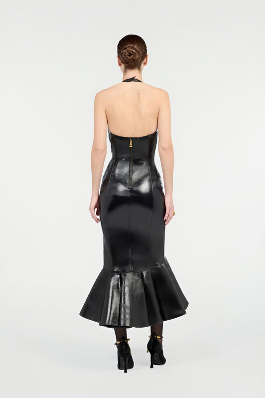 RC Vestido Midi Negro De Piel Auténtica RC Vestido Midi Negro De Piel Auténtica Negro VWP108-PN001