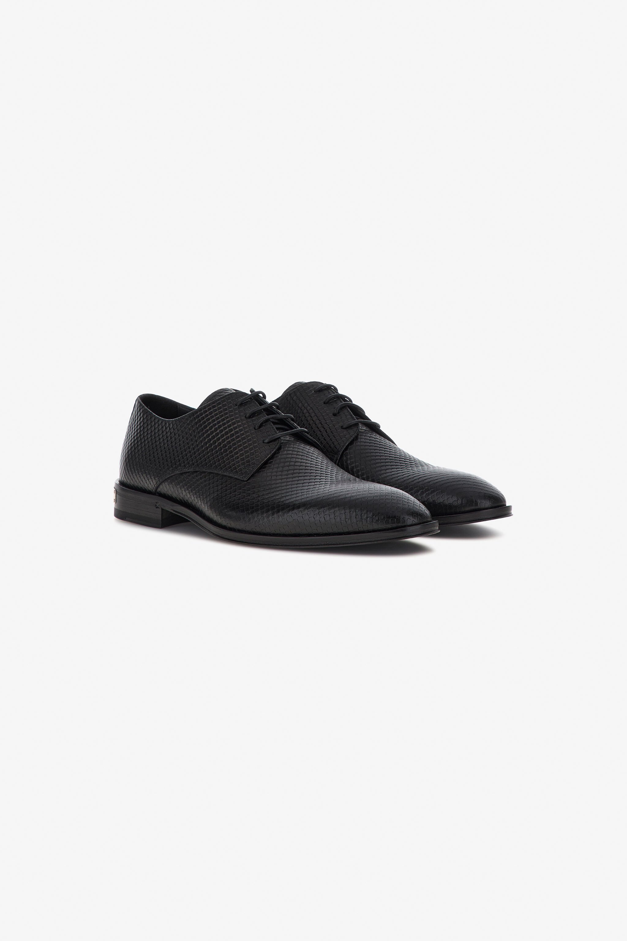 RC Leather Oxford shoes Black RRS025-PZ407