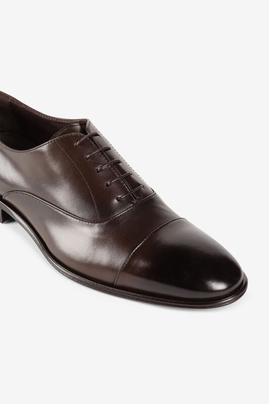 RC Logo-charm leather lace-up shoes RC Logo-charm leather lace-up shoes Dark brown QRS001-PZA84
