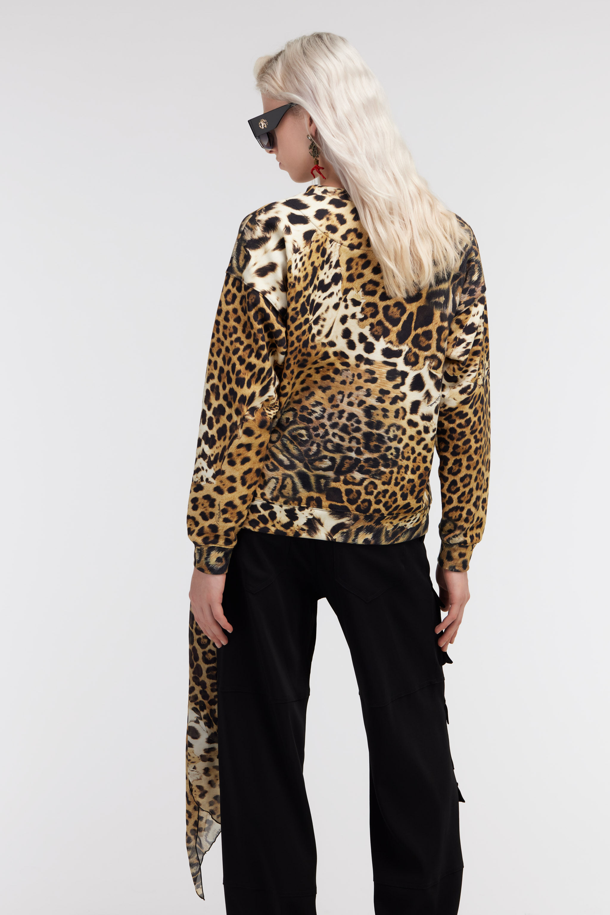 RC Jaguar Skin print sweatshirt Marron clair SKT64A-2OG34