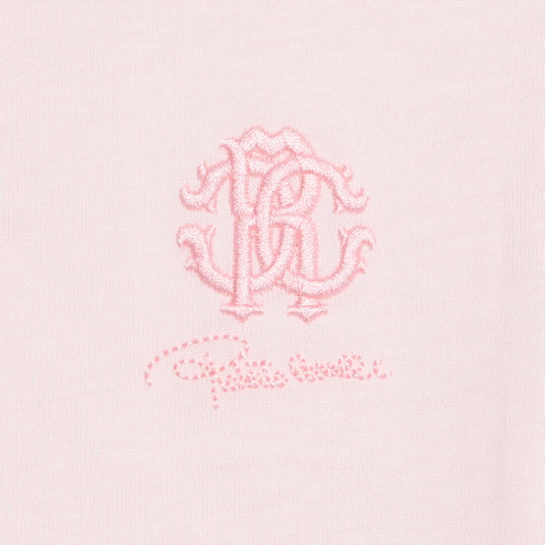 JU Baby Pink T-Shirt with RC Monogram BABY ROSE VJT606-JD001