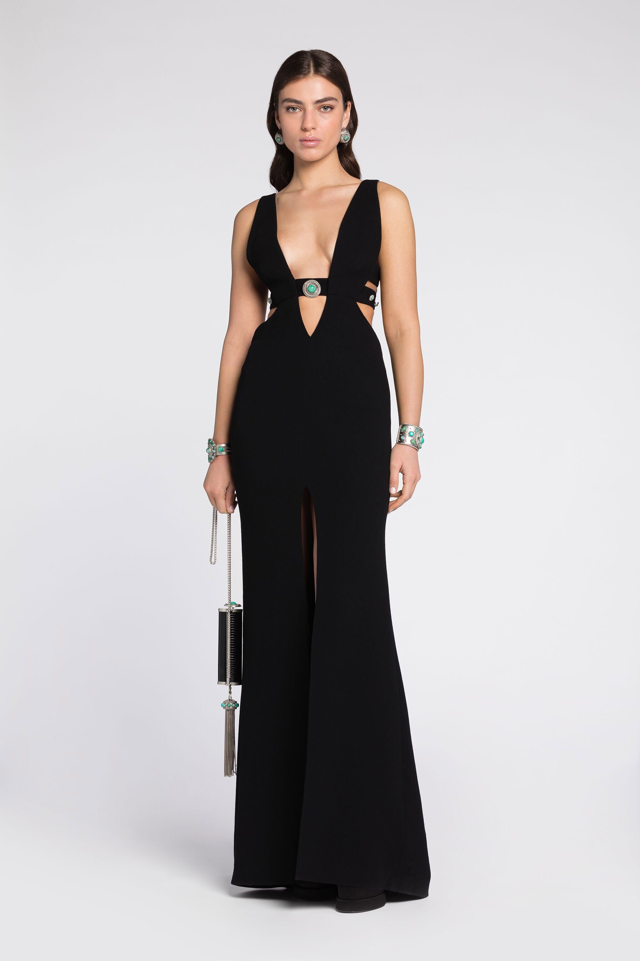 RC Cut-Out Maxi Dress Black RKT103-WR013
