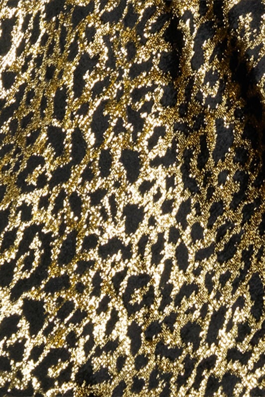 RC Macro Leopard Print Silk Slip Dress RC Macro Leopard Print Silk Slip Dress BLACK/GOLD WKT143-FT061