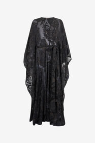 ${brand} Kaftano See-Through in Seta Ornamental Black ${colorDescription} ${masterID}