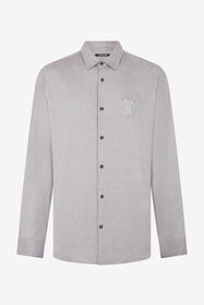 RC Camicia Grigia con Ricamo Monogram RC BLACK SOT70P-FN006